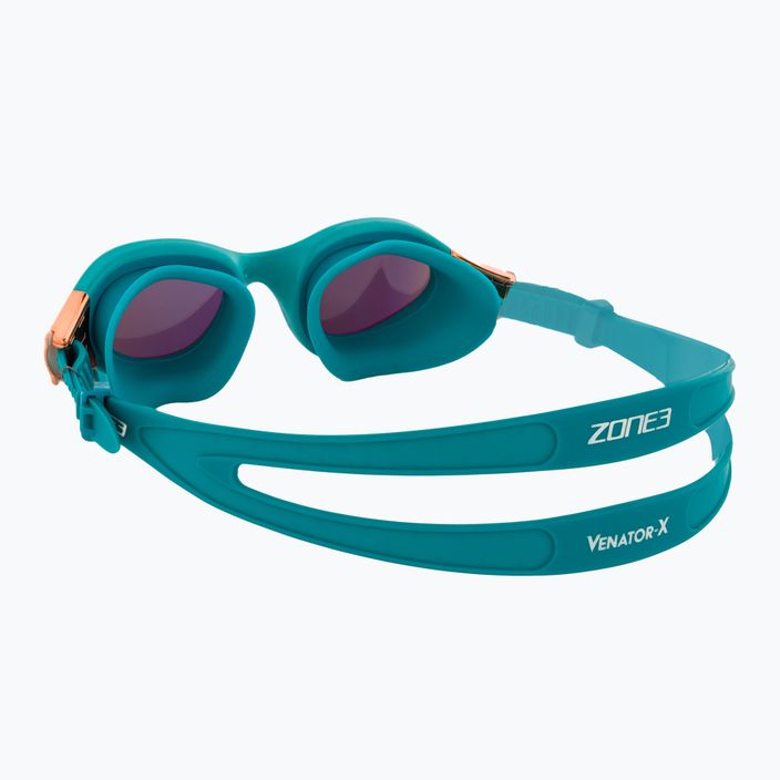 Окуляри для плавання ZONE3 Venator-X Swim teal/cooper 4