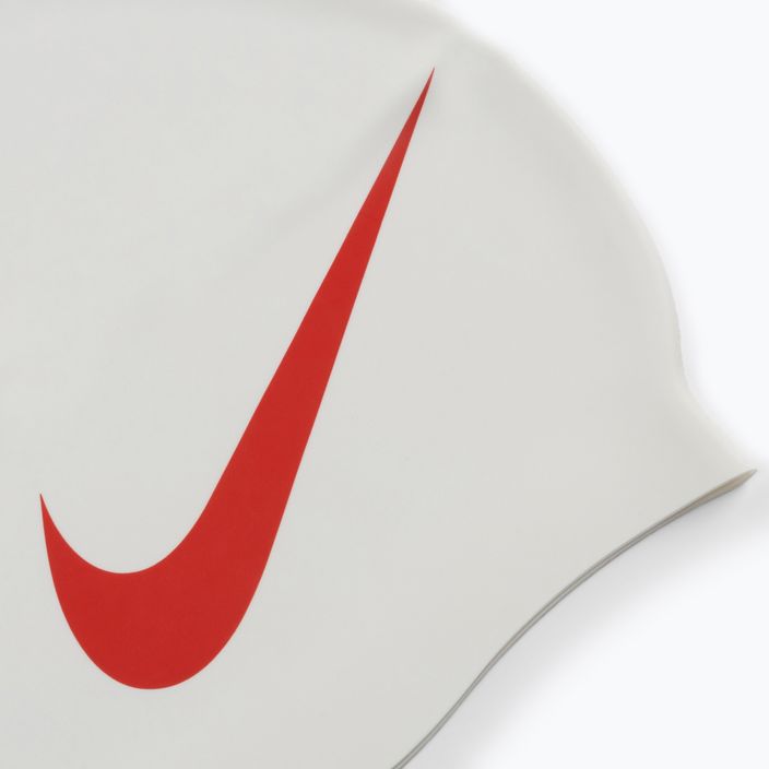 Шапочка для плавання Nike BIG SWOOSH біло-червона NESS5173 2