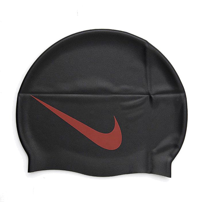 Шапочка для плавання Nike BIG SWOOSH чорно-червона NESS5173 2