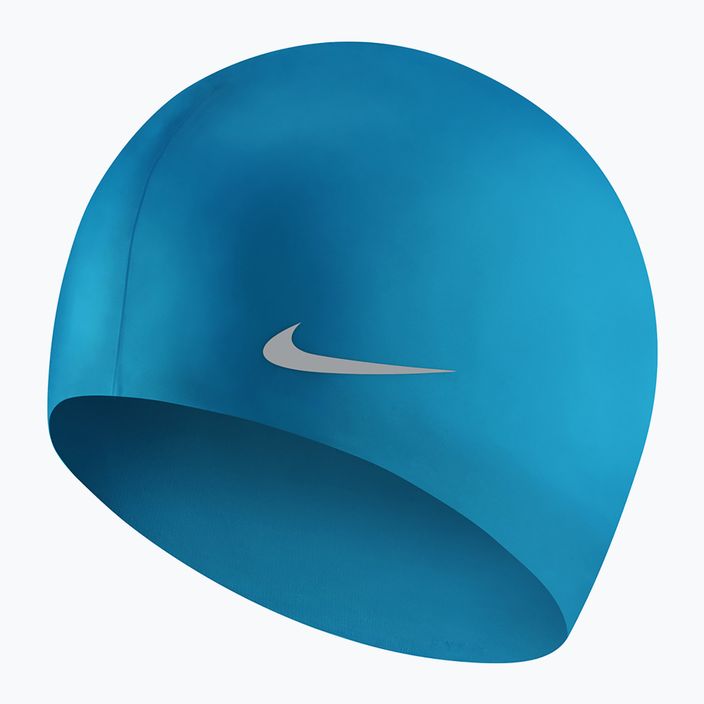 Шапочка для плавання дитяча Nike SOLID JUNIOR синя TESS0106 2