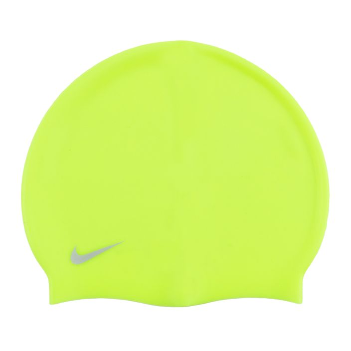 Шапочка для плавання дитяча Nike Solid Silicone жовта TESS0106