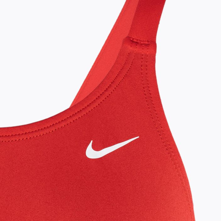 Купальник суцільний жіночий Nike Hydrastrong Solid Fastback червоний NESSA001-614 3