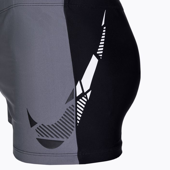 Боксери купальні чоловічі Nike Logo Aquashort чорно-сірі NESSA546 2
