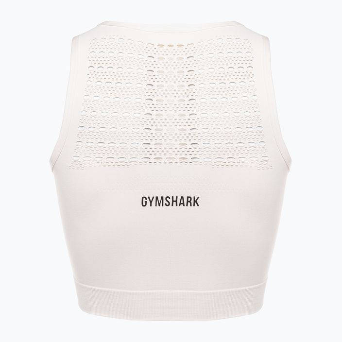 Топ тренувальний жіночий Gymshark Energy Seamless Crop Top cream white 6