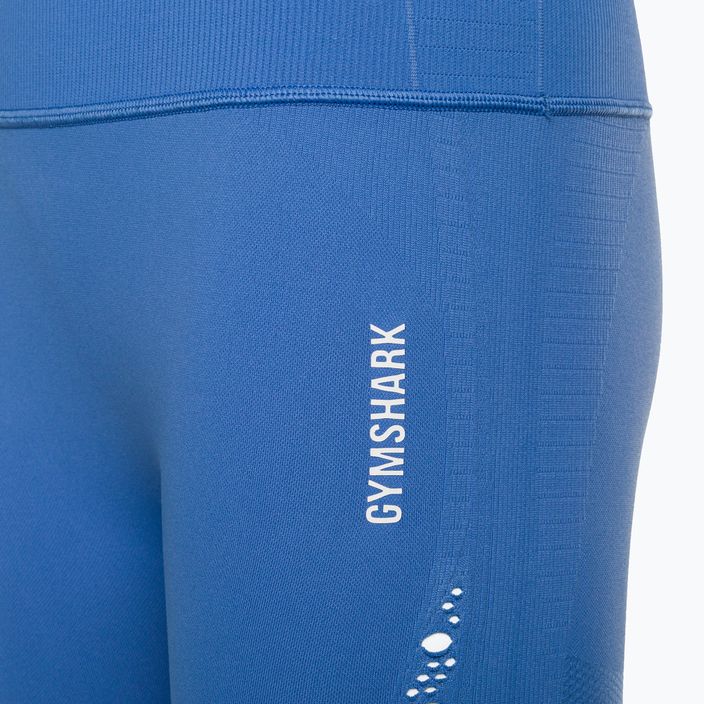 Легінси тренувальні жіночі Gymshark Energy Seamless Crop blue 7
