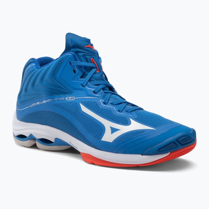 Кросівки волейбольні Mizuno Wave Lightning Z6 Mid блакитні V1GA200524