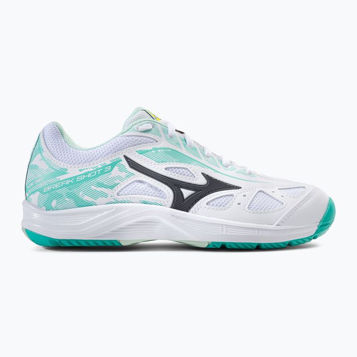 Кросівки для тенісу жіночі Mizuno Break Shot 3 AC біло-зелені 61GA212623 2