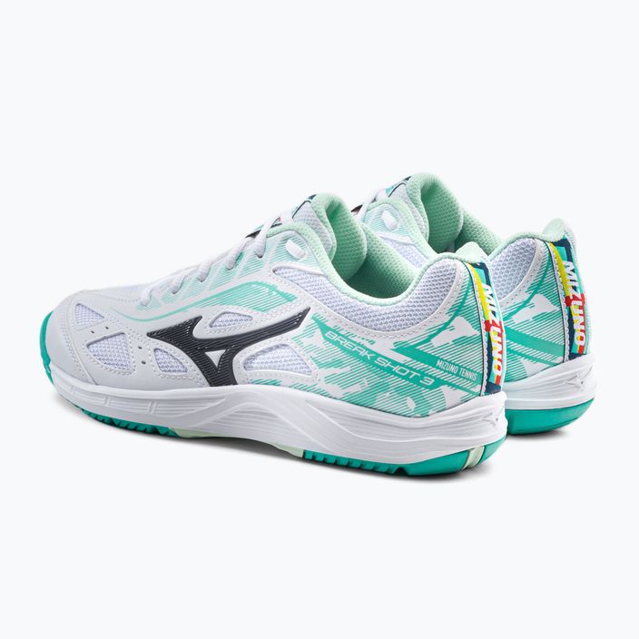 Кросівки для тенісу жіночі Mizuno Break Shot 3 AC біло-зелені 61GA212623 3