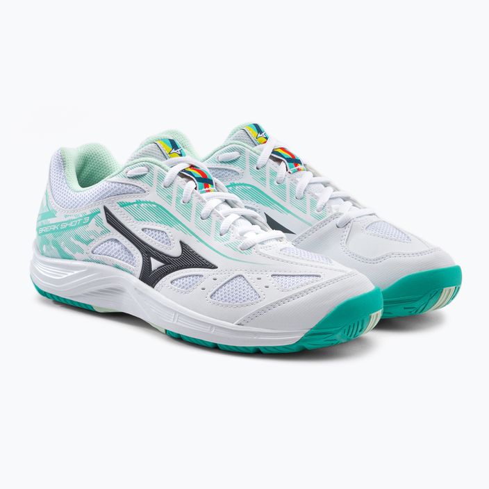 Кросівки для тенісу жіночі Mizuno Break Shot 3 AC біло-зелені 61GA212623 5