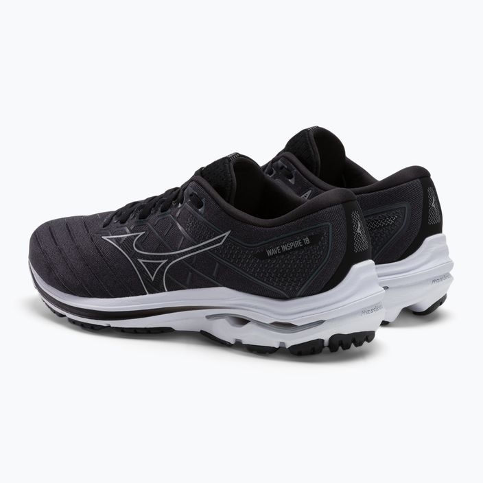 Кросівки для бігу чоловічі Mizuno Wave Inspire 18 чорні J1GC224404 3