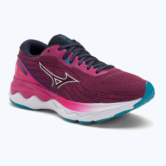 Жіночі бігові кросівки Mizuno Skyrise 3 рожевий павич/білий/алжирський синій
