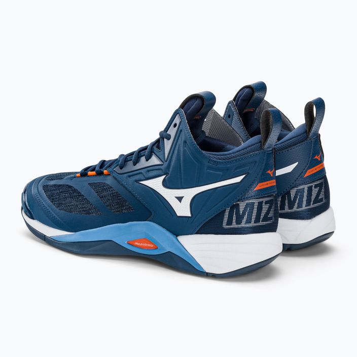 Кросівки волейбольні чоловічі Mizuno Wave Momentum 2 Mid сині V1GA211721 3