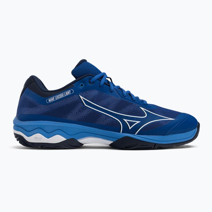 Кросівки для тенісу чоловічі Mizuno Wave Exceed Light AC сині 61GA221826 2