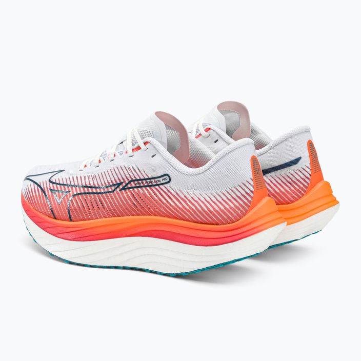 Кросівки для бігу  Mizuno Wave Rebellion Pro біло-помаранчеві J1GC231701 3