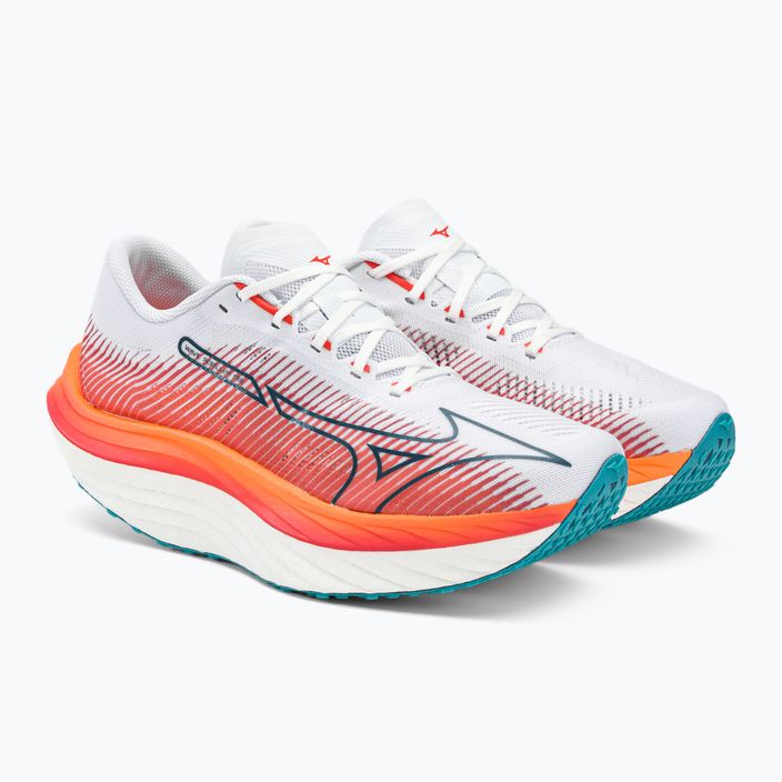 Кросівки для бігу  Mizuno Wave Rebellion Pro біло-помаранчеві J1GC231701 4