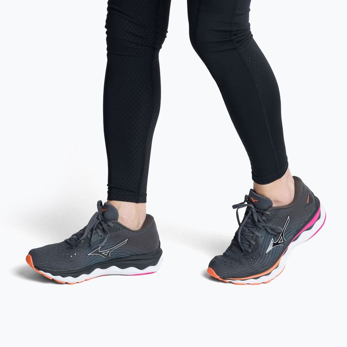 Кросівки для бігу жіночі Mizuno Wave Sky 6 сірі J1GD220271 2
