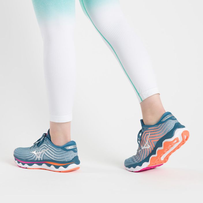 Кросівки для бігу жіночі Mizuno Wave Horizon 6 блакитні J1GD222611 3
