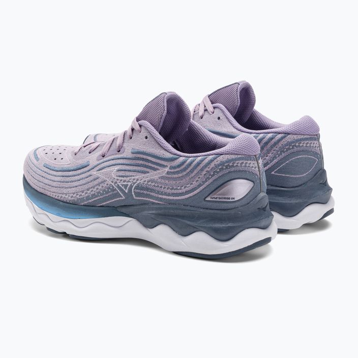 Жіночі бігові кросівки Mizuno Wave Skyrise 4 гліцинія/білий/синій 4