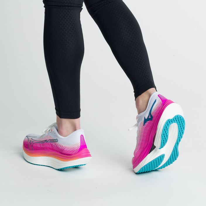 Кросівки для бігу  Mizuno Wave Rebellion Pro біло-рожеві J1GD231721 5