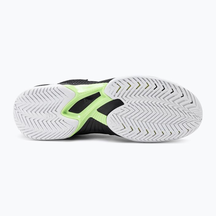 Чоловічі тенісні туфлі Mizuno Wave Exceed Tour 5 AC чорні/сріблясті/техно зелені 4