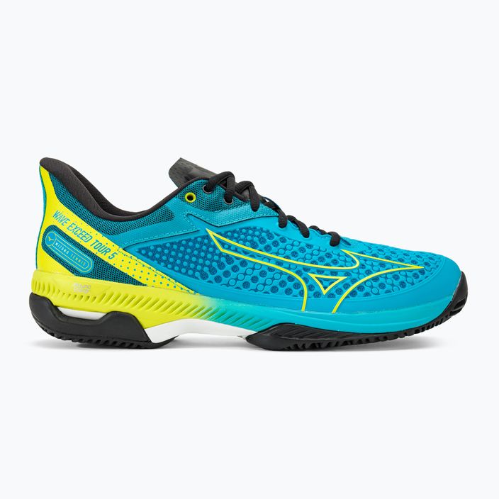 Чоловічі тенісні туфлі Mizuno Wave Exceed Tour 5 CC jet blue/bolt2 neon/black 2