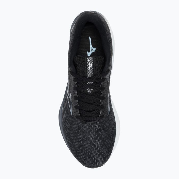 Чоловічі бігові кросівки Mizuno Wave Inspire 19 2E чорний / льодовиковий хребет / ілюзія синій 6