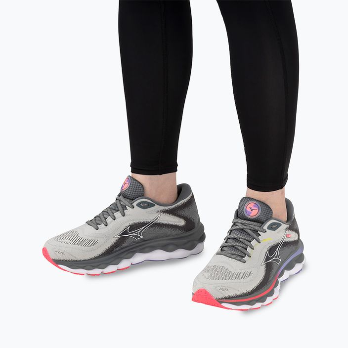 Жіночі бігові кросівки Mizuno Wave Sky 7 сині/білі/високі проти рожевих 4