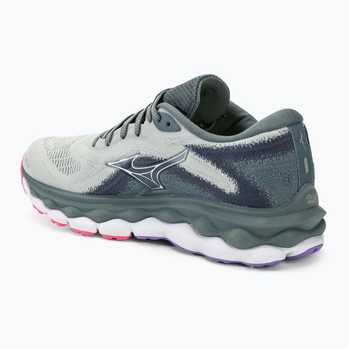 Жіночі бігові кросівки Mizuno Wave Sky 7 сині/білі/високі проти рожевих 3