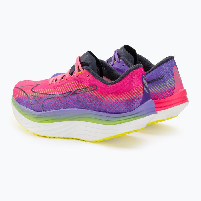 Кросівки для бігу жіночі Mizuno Wave Rebellion Pro highvpink/ombre blue/purple punch 3