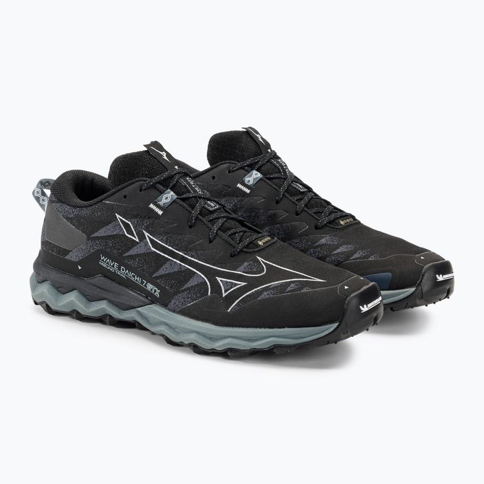 Кросівки для бігу чоловічі Mizuno Wave Daichi 7 GTX black/ombre blue/stormy weather 5