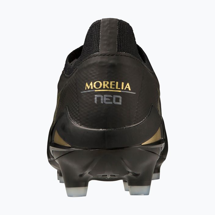 Чоловічі футбольні бутси Mizuno Morelia Neo IV Beta Elite MD чорний/золотий/чорний 8