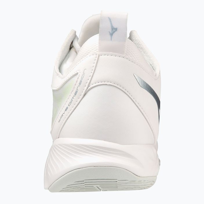 Жіночі волейбольні кросівки Mizuno Wave Dimension Mid білі/льодовиковий хребет/зелена патина 4