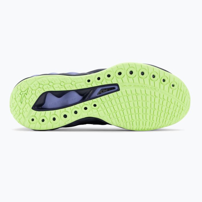 Чоловічі волейбольні туфлі Mizuno Wave Luminous 2 вечірні сині/технологічний зелений/лоліт 6