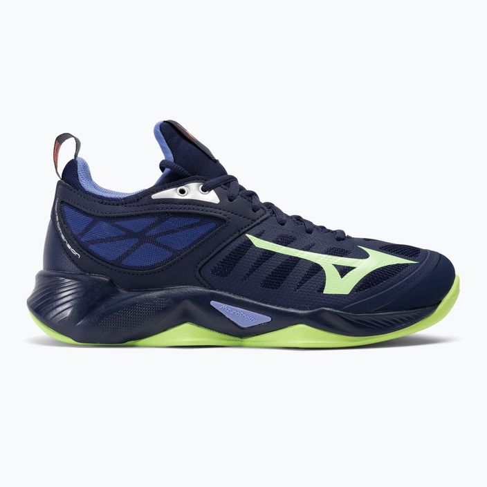 Кросівки баскетбольні Mizuno Wave Dimension evening blue/tech green/lolite 2