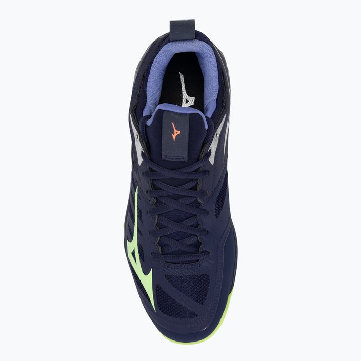 Кросівки баскетбольні Mizuno Wave Dimension evening blue/tech green/lolite 7