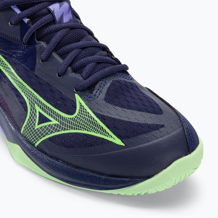 Чоловічі волейбольні туфлі Mizuno Thunder Blade Z вечірні сині/технологічні зелені/олітні 9