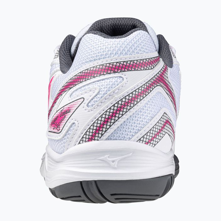 Жіночі тенісні туфлі Mizuno Break Shot 4 AC білі / рожеві тетра / турбулентність 10