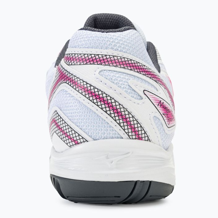 Жіночі тенісні туфлі Mizuno Break Shot 4 AC білі / рожеві тетра / турбулентність 6