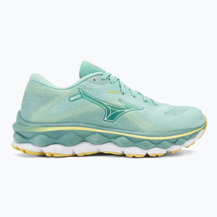 Жіночі бігові кросівки Mizuno Wave Sky 7 яєчна шкаралупа синій/білий/сонячне сяйво 2