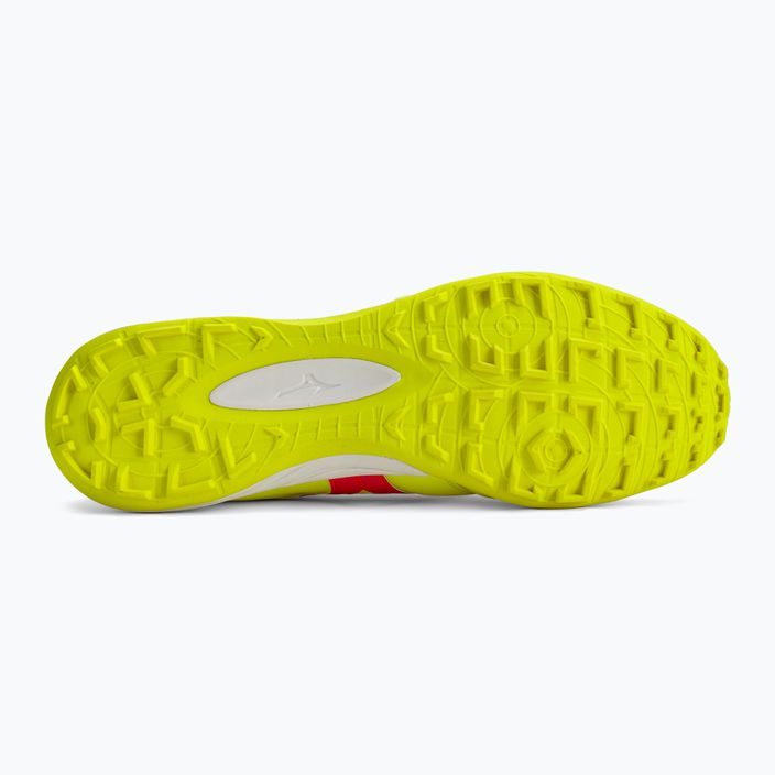 Кросівки футбольні чоловічі Mizuno Morelia Sala Elite TF safety yellow/fiery coral 2/galaxy silver 6