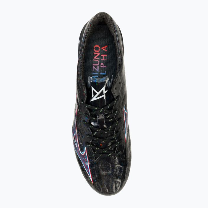 Чоловічі футбольні бутси Mizuno Αlpha Elite Md black/ignition red/801 c 5