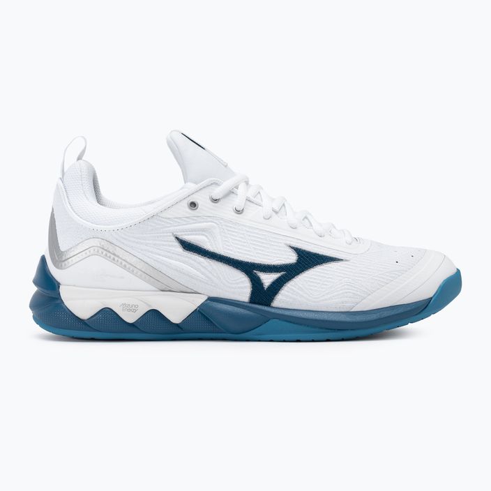 Кросівки для волейболу чоловічі Mizuno Wave Luminous 2 white/sailor blue/silver 2