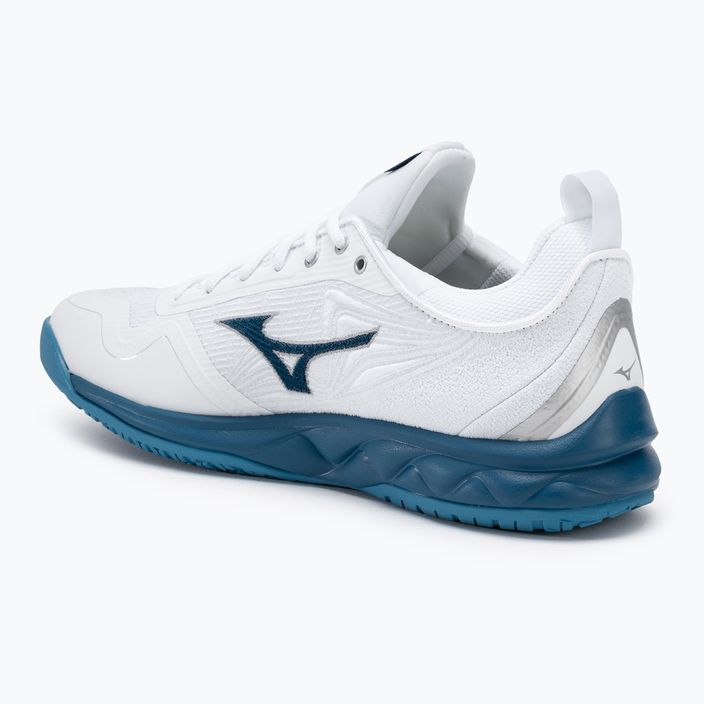 Кросівки для волейболу чоловічі Mizuno Wave Luminous 2 white/sailor blue/silver 3