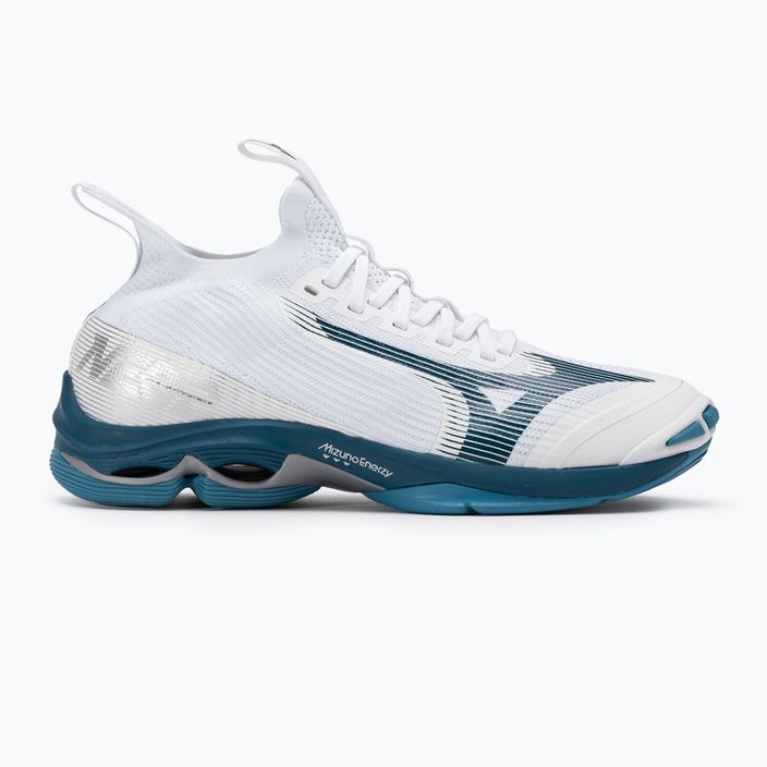 Кросівки для волейболу чоловічі Mizuno Wave Lightning Neo2 white/sailor blue/silver 2