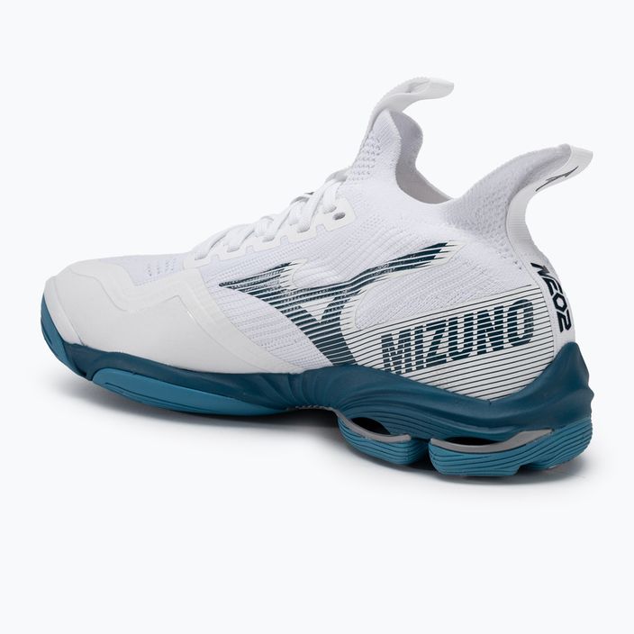 Кросівки для волейболу чоловічі Mizuno Wave Lightning Neo2 white/sailor blue/silver 3