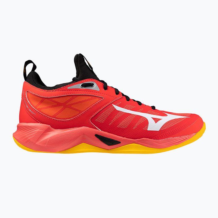 Кросівки для волейболу чоловічі Mizuno Wave Dimension radiant red/white/carrot curl 8