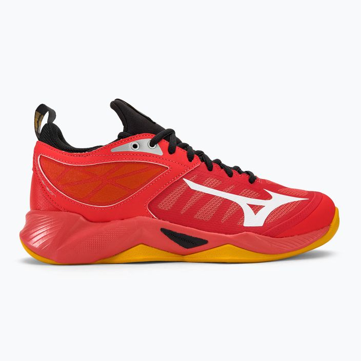 Кросівки для волейболу чоловічі Mizuno Wave Dimension radiant red/white/carrot curl 2