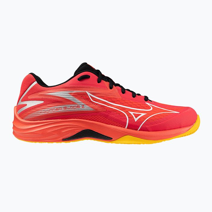 Чоловічі волейбольні кросівки Mizuno Thunder Blade Z сяючий червоний/білий/морквяний завиток 8