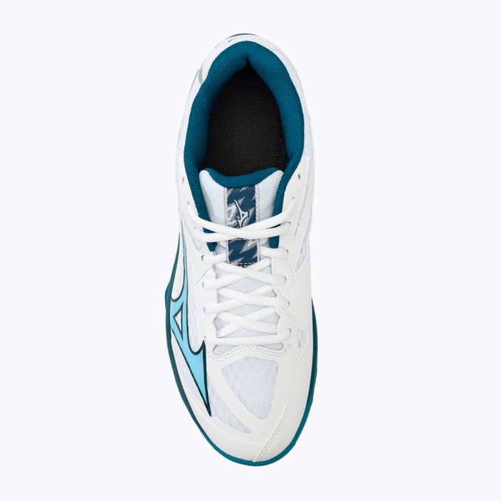 Чоловічі волейбольні кросівки Mizuno Thunder Blade Z білі / темно-сині / сріблясті 5