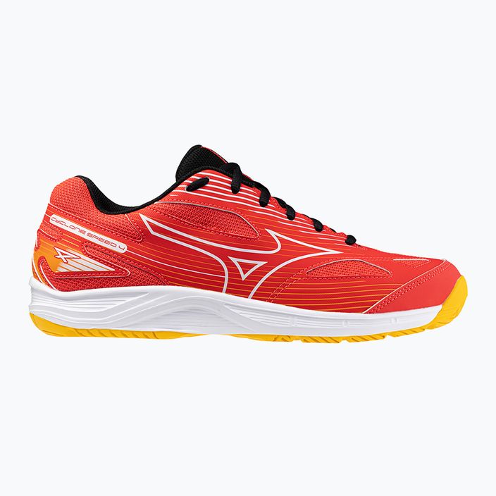 Чоловічі волейбольні кросівки Mizuno Cyclone Speed 4 сяючий червоний/білий/морквяний завиток